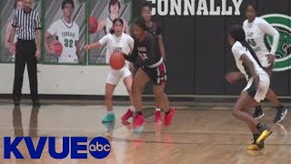 Manor girls basketball beats Connally 6624  KVUE [upl. by Akialam]