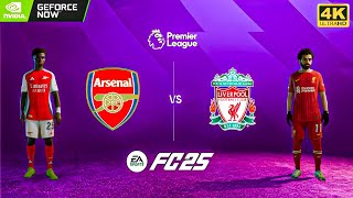 EA FC25  Arsenal vs Liverpool 02 Premier League  FC25 Epic Gameplay 4K60 [upl. by Brander404]