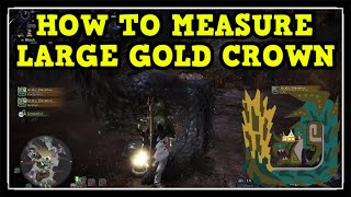 MHW Iceborne Acidic Glavenus Large Gold Crown How to Measure Gold Crown Guide [upl. by Nyhagen953]