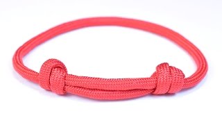 Make the Sliding Knot Friendship Paracord Bracelet  Bored Paracord [upl. by Viehmann]