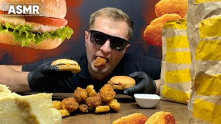 Cheeseburger Triple Mcdonalds ASMR MUKBANG  Andrew ASMR [upl. by Gisser998]