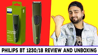 Philips BT123018 Trimmer Review And Unboxing  Best Philips Trimmer For Men [upl. by Ivets]