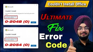 Couldnt install office  The Ultimate Fix of error code 020480 and error code 020540 [upl. by Ulphi]