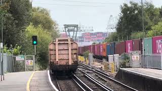 66724 with 6V01 speeding through Redbridge with a single Wagon from MOD Marchwood [upl. by Saile990]