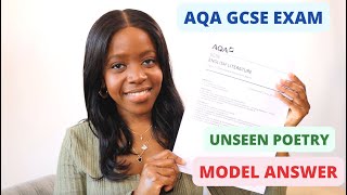 How To Write Grade 9 Answers For The 2024 AQA Unseen Poetry Exam 24 Mark and 8 Mark Questions [upl. by Ateekahs497]