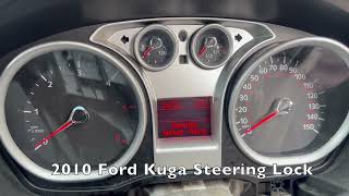 2010 Ford Kuga steerling lock removal  UK [upl. by Wohlert]