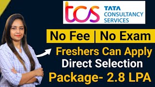 TCS Recruitment 2024 TCS Vacancy 2024 TCS Jobs 2024 No Fee  OFF Campus Placements  jobs [upl. by Messing]