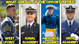 Every US Military Service Academy Explained What are they like [upl. by Alaek]