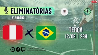 PERU x BRASIL  Eliminatórias da Copa do Mundo 2026 2ª Rodada  AO VIVO ⚽️ [upl. by Araihc]