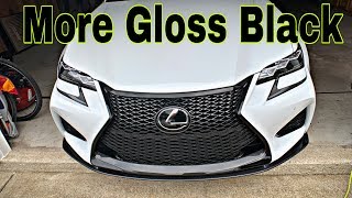 Lexus GsF Front Grill Gets Wrapped Gloss Black [upl. by Euqina]