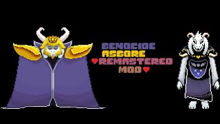 Genocide Asgore REMASTERED GRAPHICS NOT IN ENGLISH solo para UNITALE [upl. by Darda860]