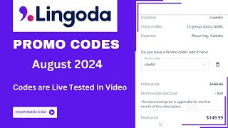 50 Off Lingoda Promo Code August 2024  How to Get amp Apply Lingoda Discount Codes Live Tested [upl. by Icak]