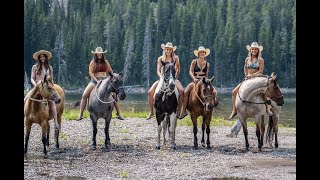 Yellowstone Ranch Horses  Ladies Backcountry Pack Trip [upl. by Trilby]