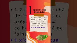 Chá de Orégano como fazer e para que serve  Inflamação tosse gripe acne e fungos [upl. by Rubens]