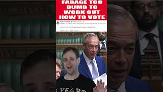 Farage Couldnt Work Out How to Vote shorts [upl. by Neeloj624]