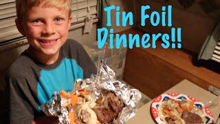 How To Make TIN FOIL DINNERS [upl. by Annayt849]