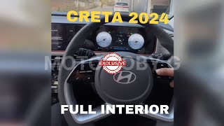 HYUNDAI CRETA FACELIFT 2024 FULL INTERIOR VIDEO EXCLUSIVE [upl. by Wager]