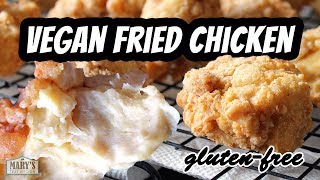 THE BEST VEGAN FRIED CHICKEN RECIPE glutenfree  Marys Test Kitchen [upl. by Suivatnom]