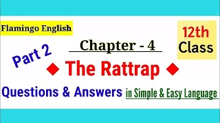 The rattrap questions answer class 12th flamingo english  The rattrap question answer class 12th [upl. by Pollitt]