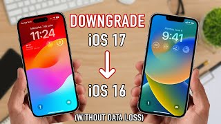 Downgrade iOS 17 to iOS 16 Without Losing Any Data Full Guide [upl. by Edda50]