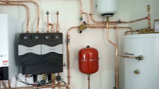 Viessmann Vitodens 200 with two mixed circuits and Viessmann cylinder [upl. by Itsrik958]