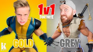 GREY vs GOLD 1v1 Challenge in Fortnite KCITY GAMING [upl. by Dempsey]