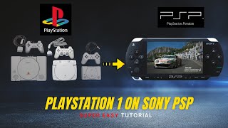 PSP How to Install Sony Playstation 1 games on PSP  PSX2PSP Super Easy Tutorial 2023 [upl. by Skvorak]