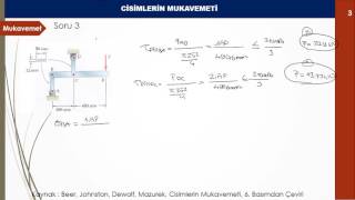 Mukavemet 1 Gerilme Soru Çözümü  Soru3 [upl. by Irita757]