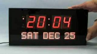 Big Digital LED Calendar Clock [upl. by Negaet]