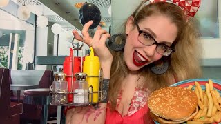 ASMR Lunch In The 80s  Your Best Friends Diner [upl. by Kulda]