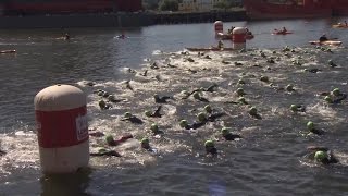 London Hosts Worlds Largest Triathlon [upl. by Dickerson]