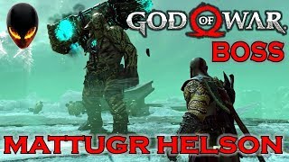 GOD OF WAR MATTUGR HELSON  BOSS Battre  Vaincre [upl. by Myrta841]