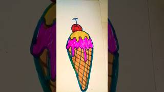 Ice cream drawing shortsvideo❤❤❤ [upl. by Tristis]