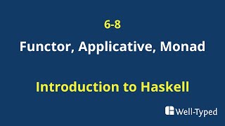 0608 Functor Applicative Monad Introduction to Haskell [upl. by Leugar152]