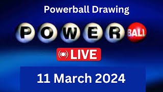 Powerball drawing live Results 11 March 2024  powerball drawing live today [upl. by Eikkin]