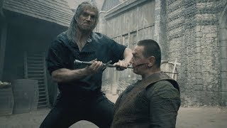 The Witcher  Blaviken Market Fight Scene Geralt Butchers Renfris Gang [upl. by Amees377]