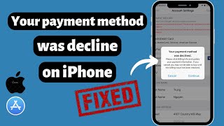 Your Payment Method Was Declined iPhone Fixed  How to Verify Payment Method on iPhone  iOS 17 [upl. by Retla]