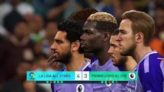 La Liga All Stars vs Premier League All Stars I PES 2018 Penalty Shootout [upl. by Leanatan]