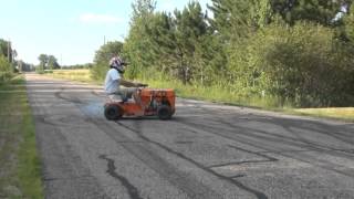 Racing Lawn Mower Burnoutmpg [upl. by Anahs400]