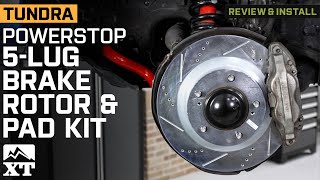 20072021 Tundra PowerStop Z36 Extreme Truck and Tow 5Lug Brake Rotor Review amp Install [upl. by Haney]