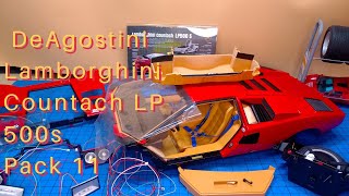 Pack 11 of DeAgostini Lamborghini Countach LP500 s Stages 6874 [upl. by Fogel493]