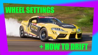 HOW TO DRIFT WITH A WHEEL IN FORZA HORIZON 5 Tutorial  900° Wheel Settings FH5 [upl. by Adnalro282]