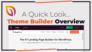 Quick Theme Builder Overview Create WordPress Themes With No Code in SeedProd [upl. by Jariv920]