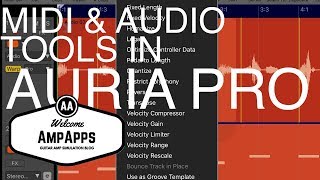 AmpAppsAuriaPro a Look at MIDI and Audio Editing Features [upl. by Tterag]