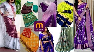 meesho latest sarees hallmeesho trending sarees collection meeshofinds meeshosareeunder500 [upl. by Skelton326]