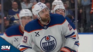 Oilers Leon Draisaitl Buries Loose Puck For Late Equalizer vs Maple Leafs [upl. by Eisinger597]