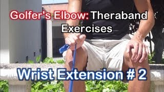 Golfers Elbow Exercises Theraband Exercises for Elbow Tendonitis [upl. by Odelinda458]