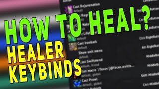 Healer Keybinds amp Macro Guide  My Mouseover Macros amp Clique Setup  WoW BfA 83 [upl. by Esikram]