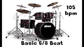 Basic 68 Drum Loop 105 bpm [upl. by Wyatt830]