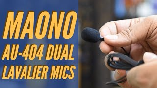 Maono AU 404 Dual Lavalier Mics India [upl. by Yvad38]